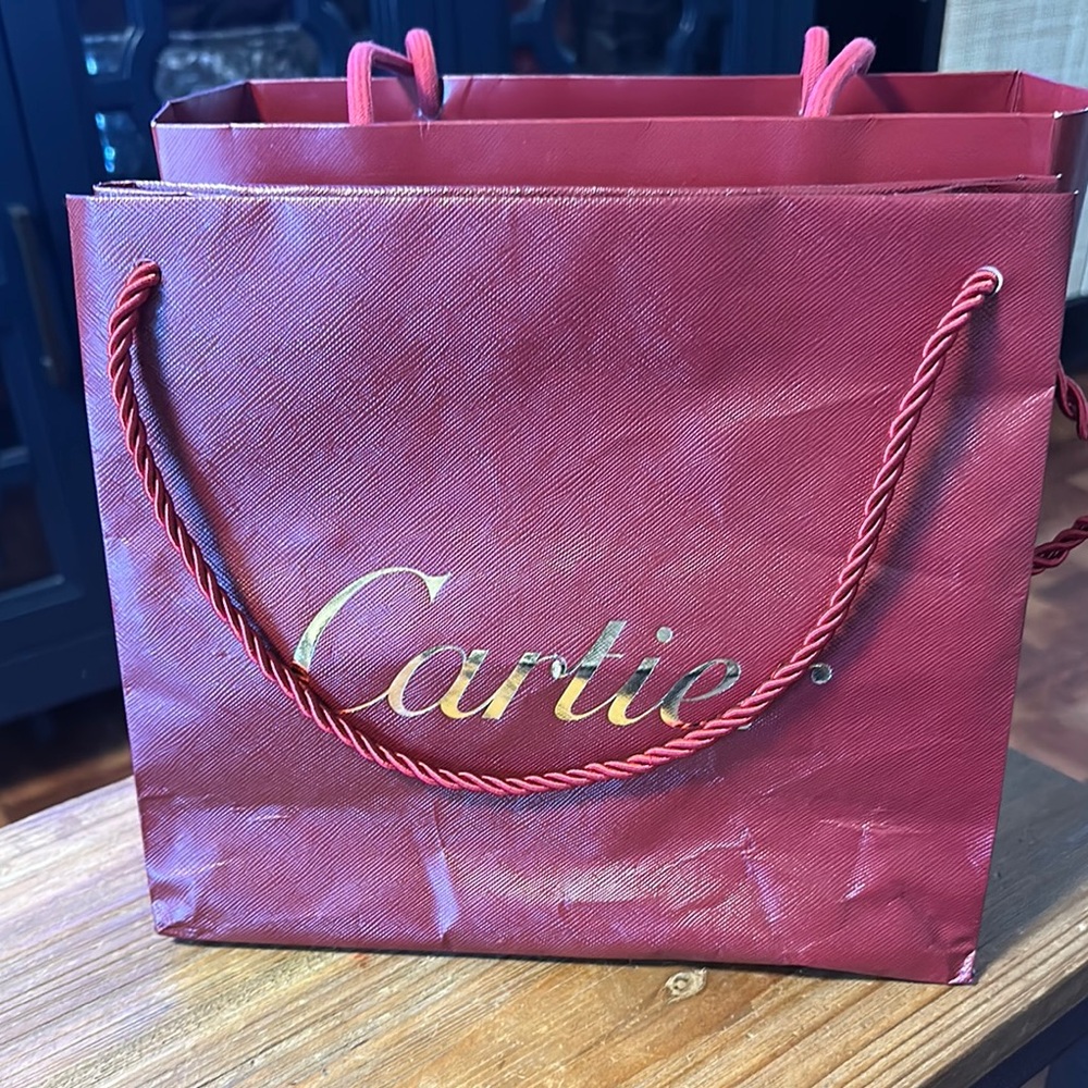 Cartier Red Luxury Shopping Bag - Picture 2 of 9